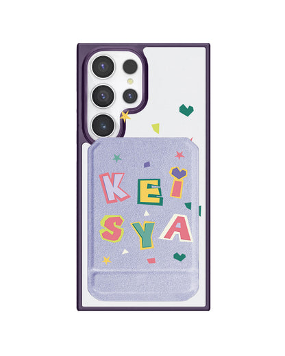 Android Magnetic Multifold Wallet - Adorable Monogram 4.0