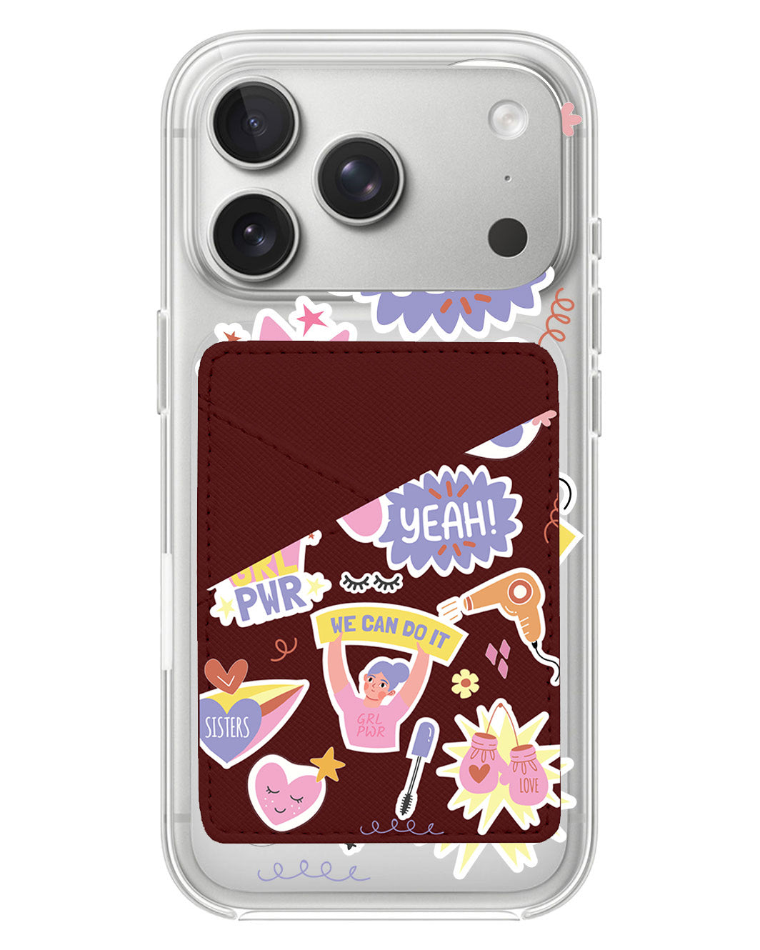 iPhone Phone Wallet Case - Girl Power Sticker Pack