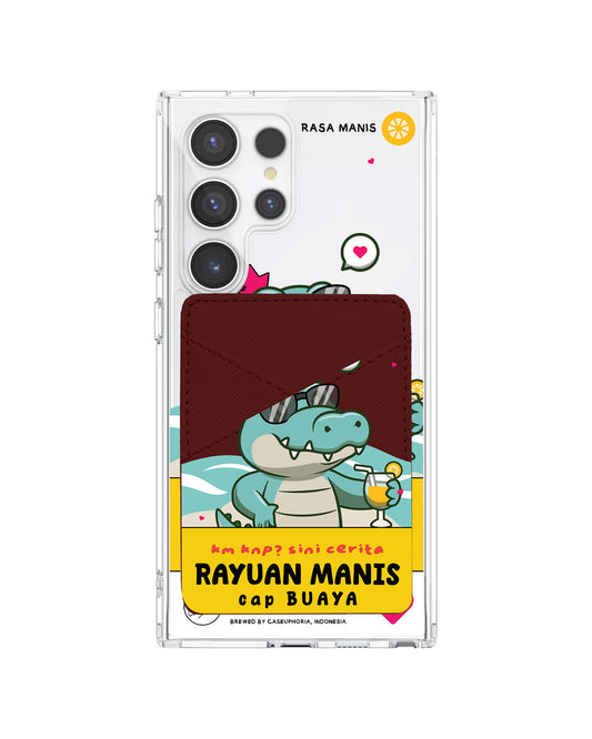 Android Phone Wallet Case - Cap Buaya