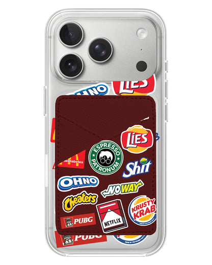iPhone Phone Wallet Case - Food Parody