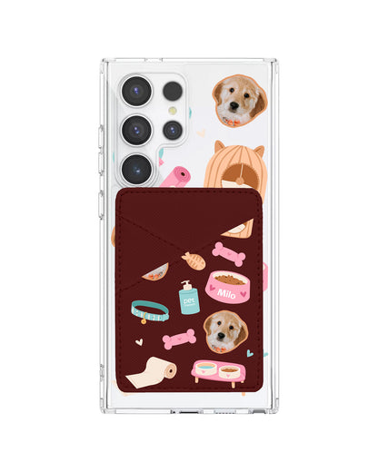 Android Phone Wallet Case - Pet Grid Puppy Life