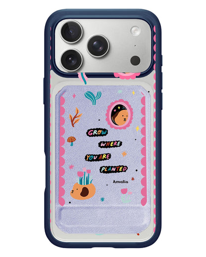 iPhone Magnetic Multifold Wallet - Grow Where You Are Planted