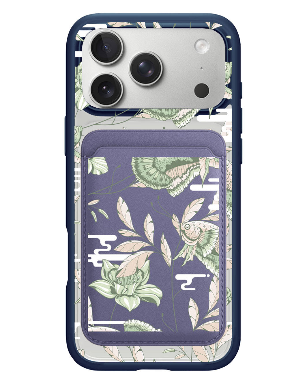 iPhone Magnetic Wallet Case - Fish & Floral 6.0