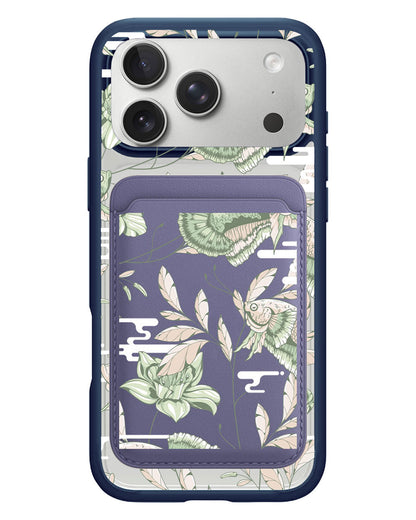 iPhone Magnetic Wallet Case - Fish & Floral 6.0