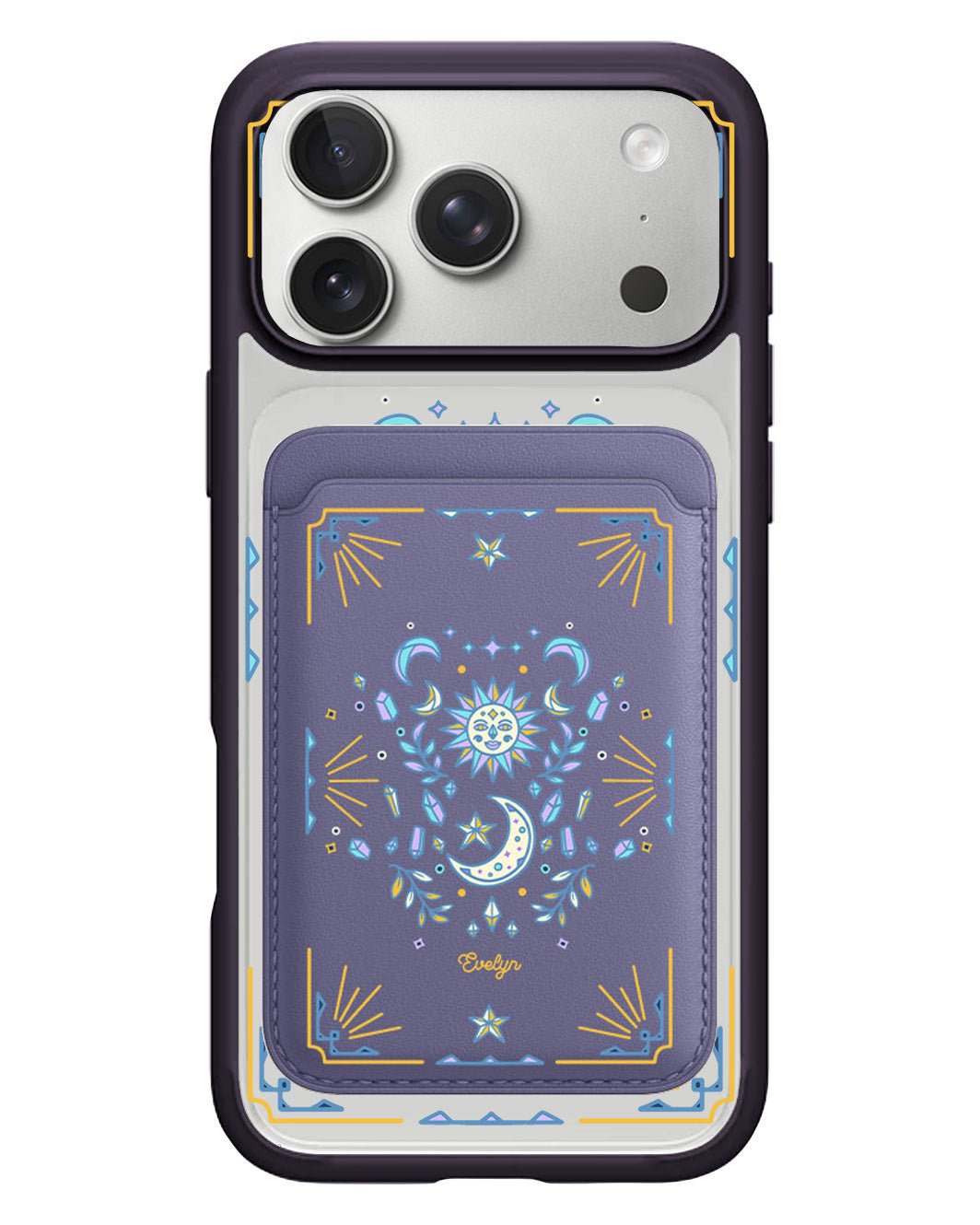 iPhone Magnetic Wallet Case - Cosmic Dream
