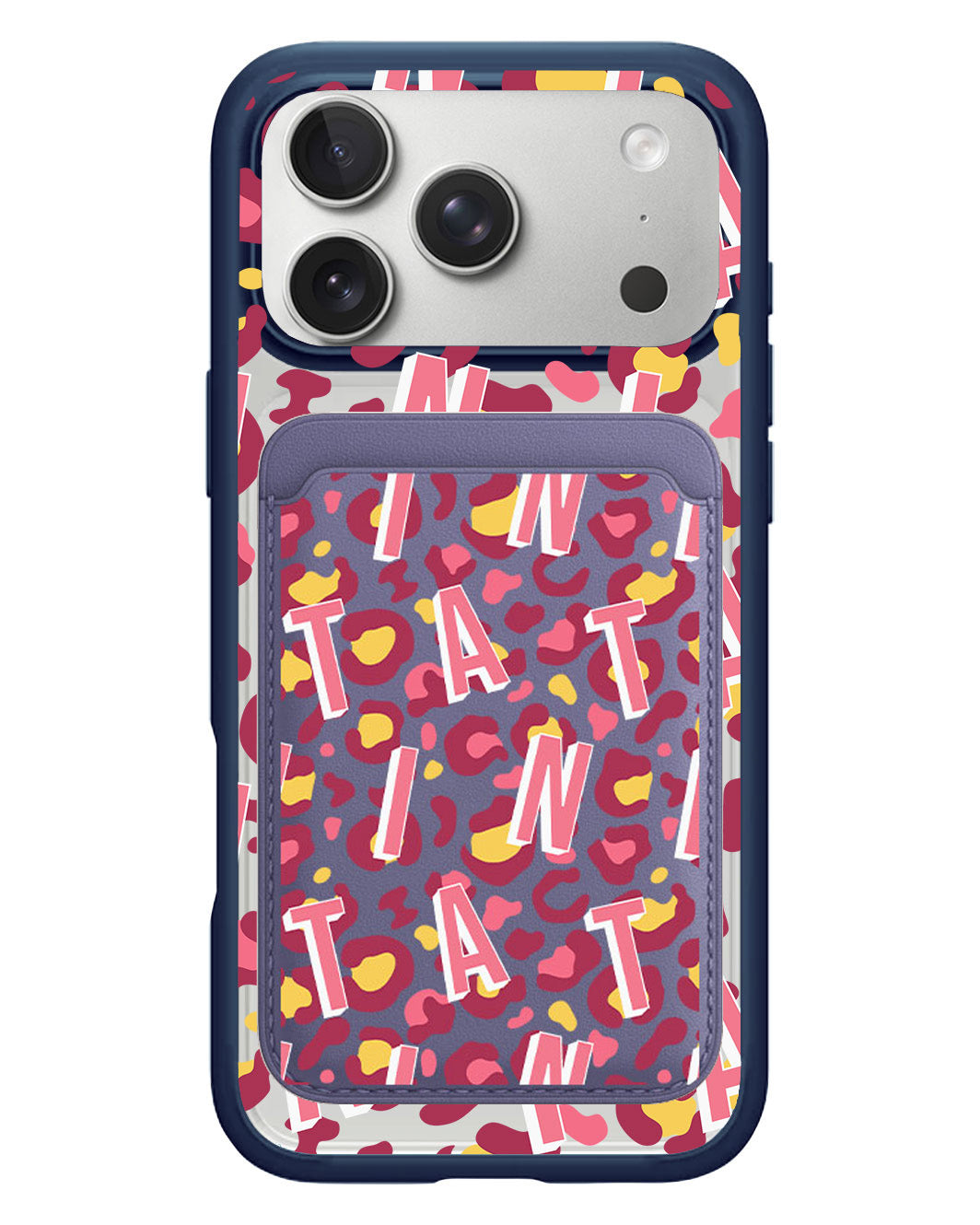 iPhone Magnetic Wallet Case - Leopard Monogram 3.0
