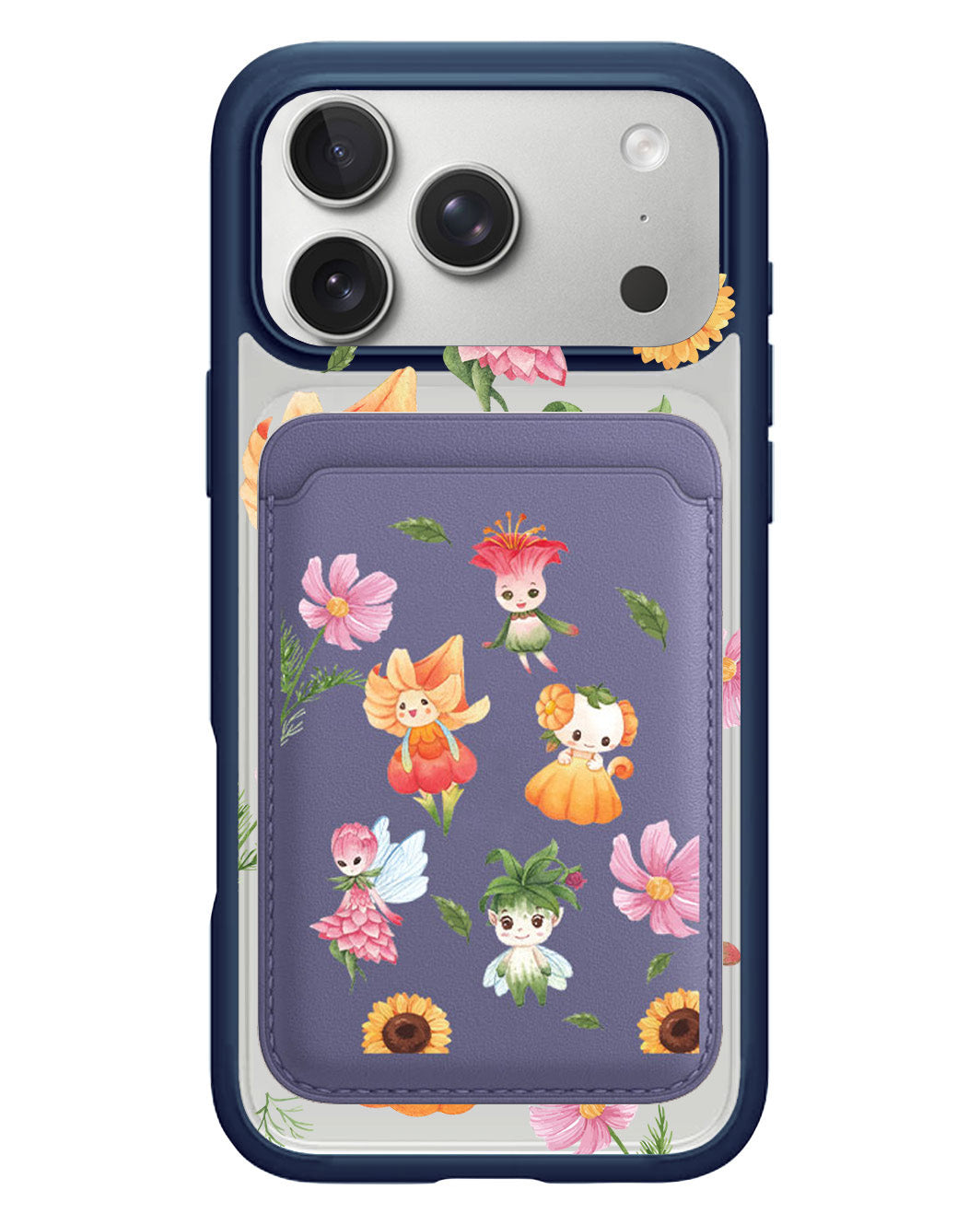 iPhone Magnetic Wallet Case - Magical Garden