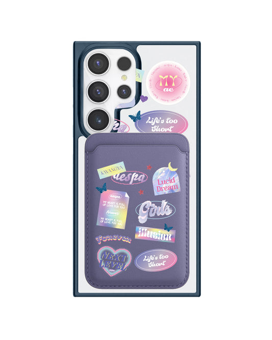Android Magnetic Wallet Case - Aespa Girls Pack