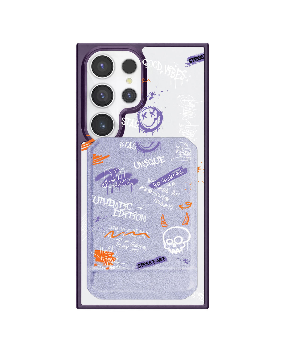 Android Magnetic Multifold Wallet - Graffiti