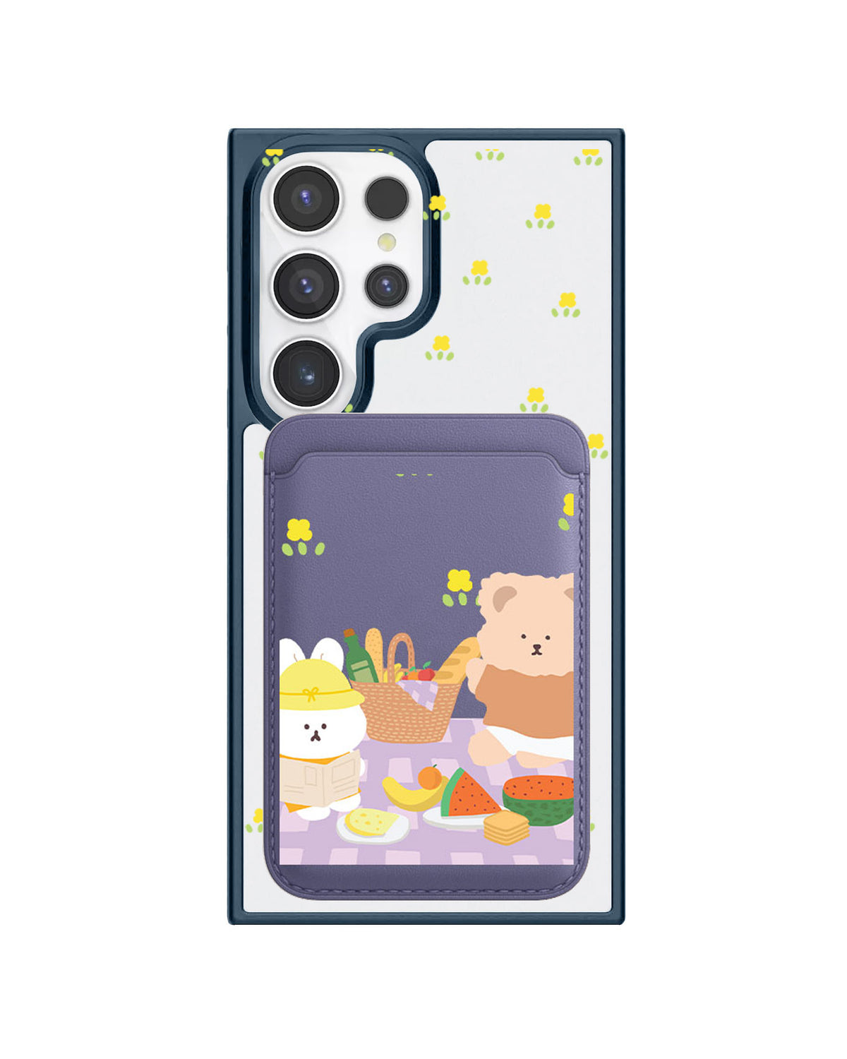 Android Magnetic Wallet Case - Picnic Lilac
