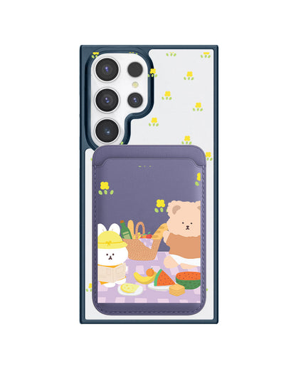 Android Magnetic Wallet Case - Picnic Lilac