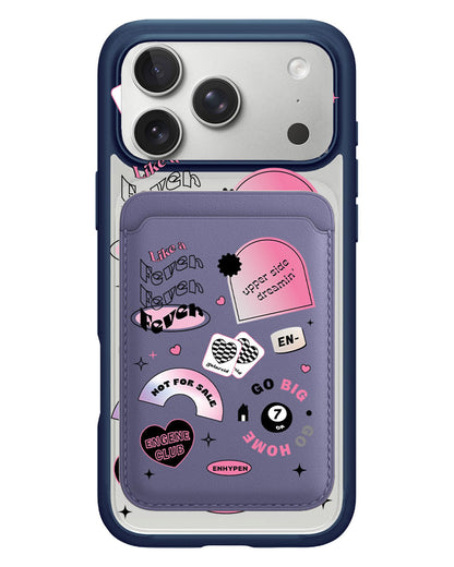 iPhone Magnetic Wallet Case - Enhypen Sticker Pack