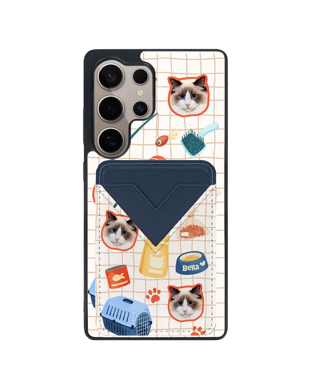 Android Avant Wallet Case - Pet Grid Kitty Adventure