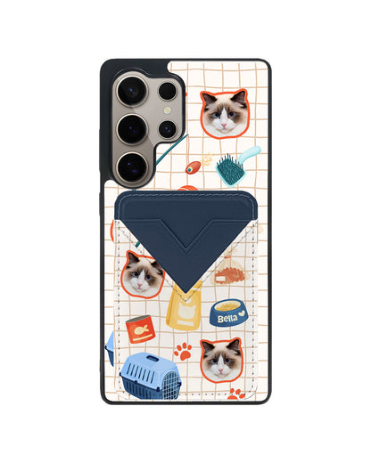 Android Avant Wallet Case - Pet Grid Kitty Adventure