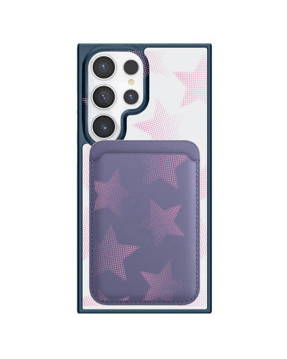 Android Magnetic Wallet Case - Pink Star