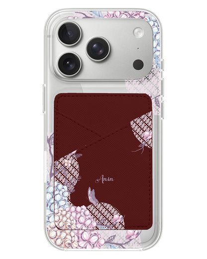 iPhone Phone Wallet Case - Batik Floral