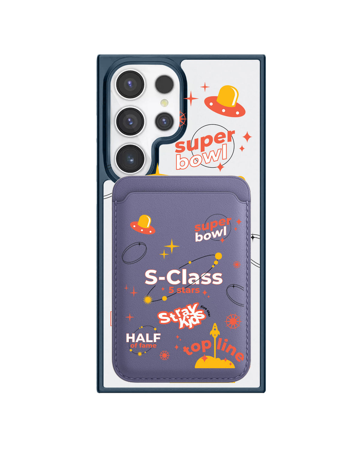 Android Magnetic Wallet Case - StrayKids 5 Stars