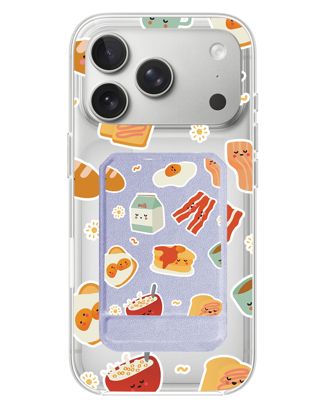 iPhone Magnetic Multifold Wallet - English Breakfast