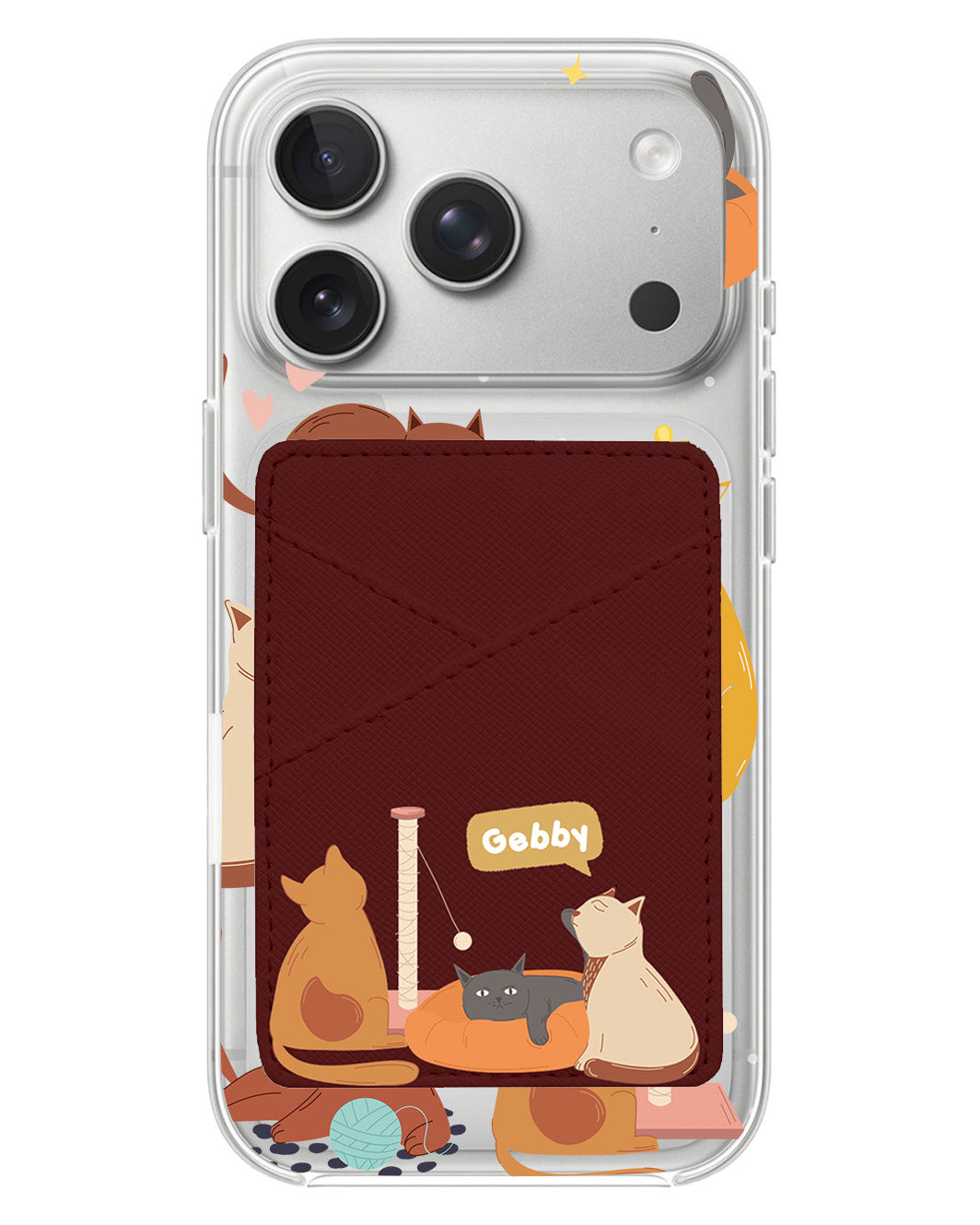 iPhone Phone Wallet Case - Playful Cat