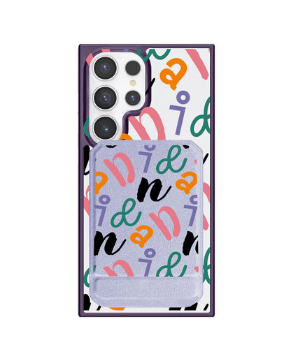 Android Magnetic Multifold Wallet - Playful Monogram 3.0