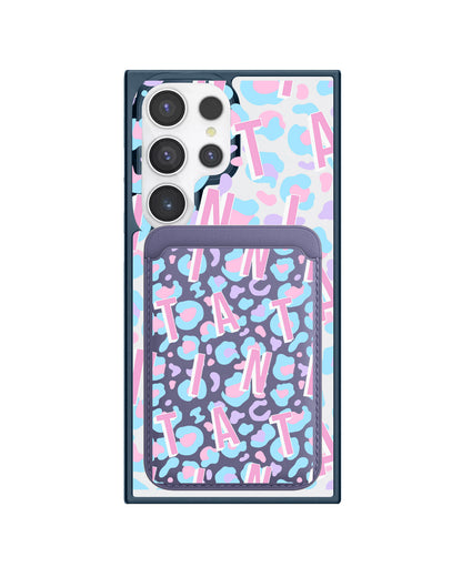 Android Magnetic Wallet Case - Leopard Monogram 6.0