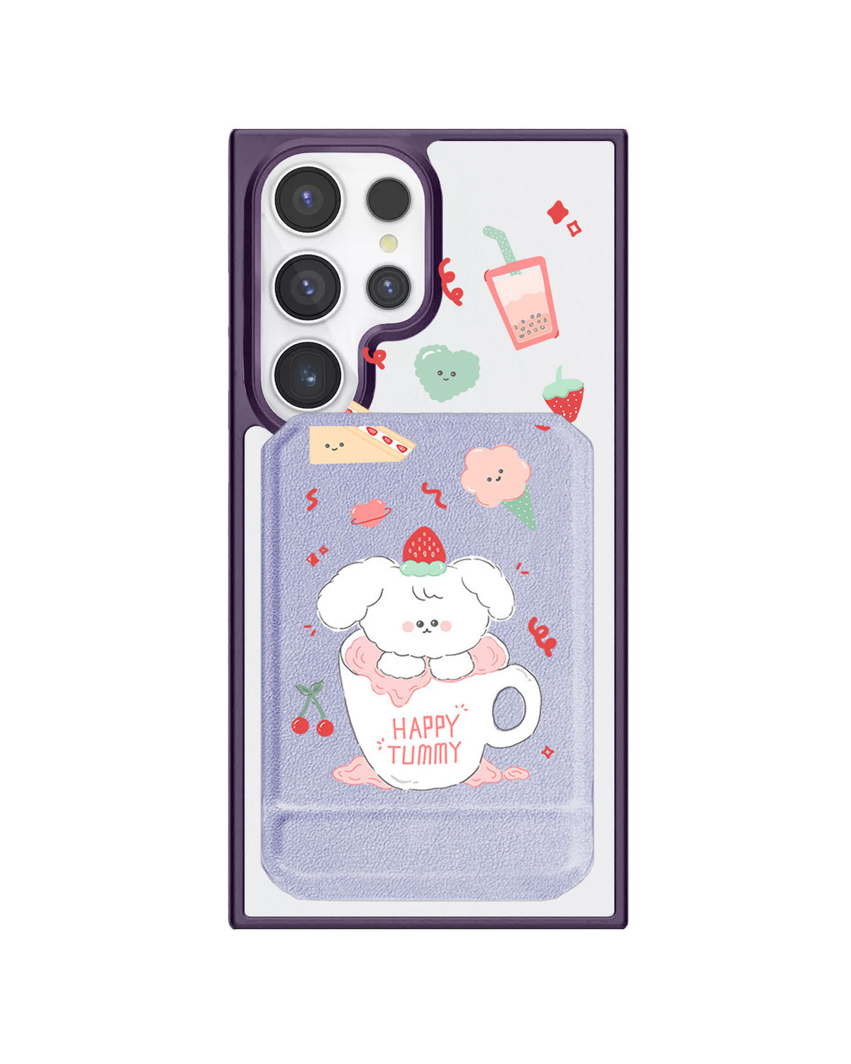 Android Magnetic Multifold Wallet - Happy Tummy