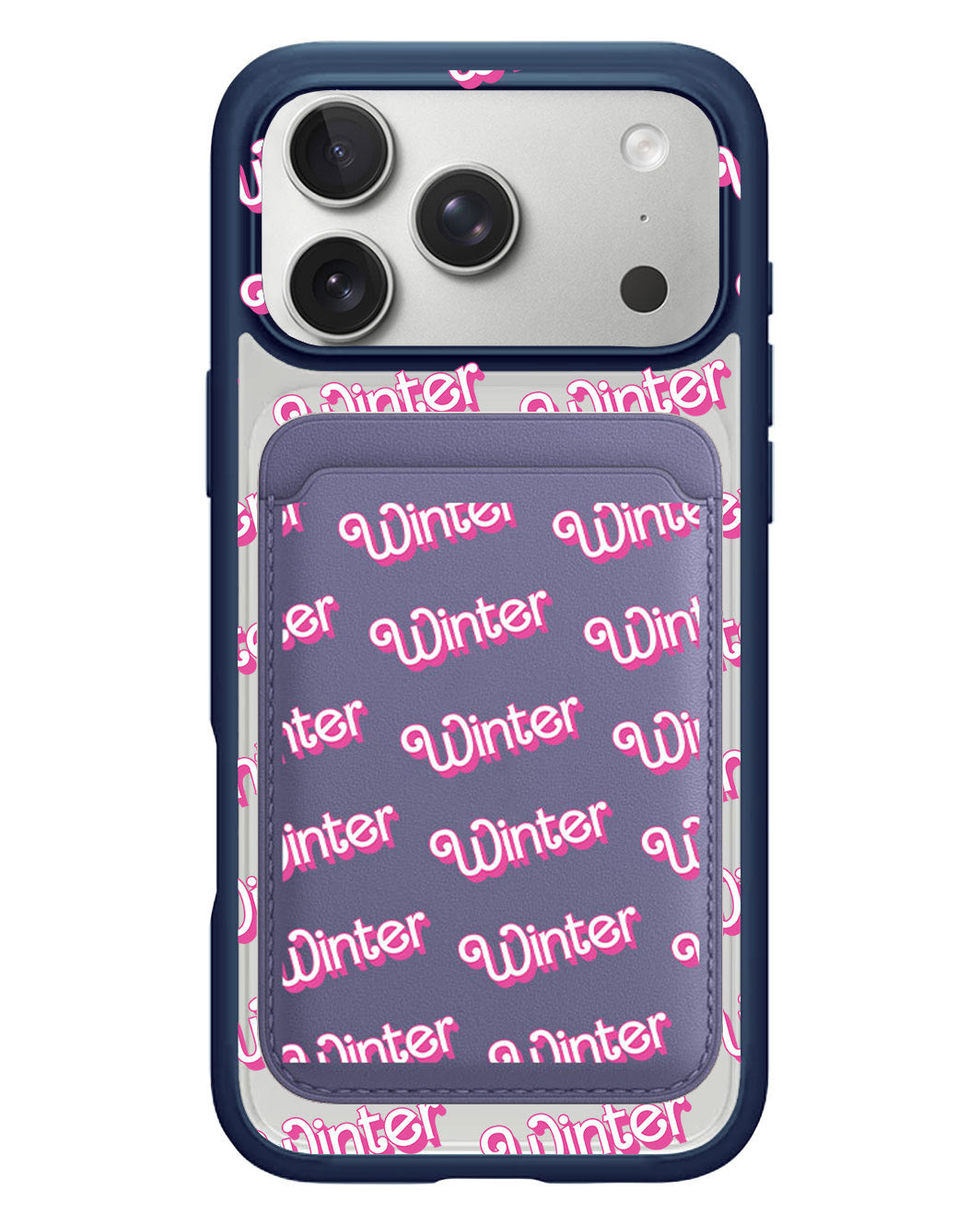 iPhone Magnetic Wallet Case - Barbie Monogram