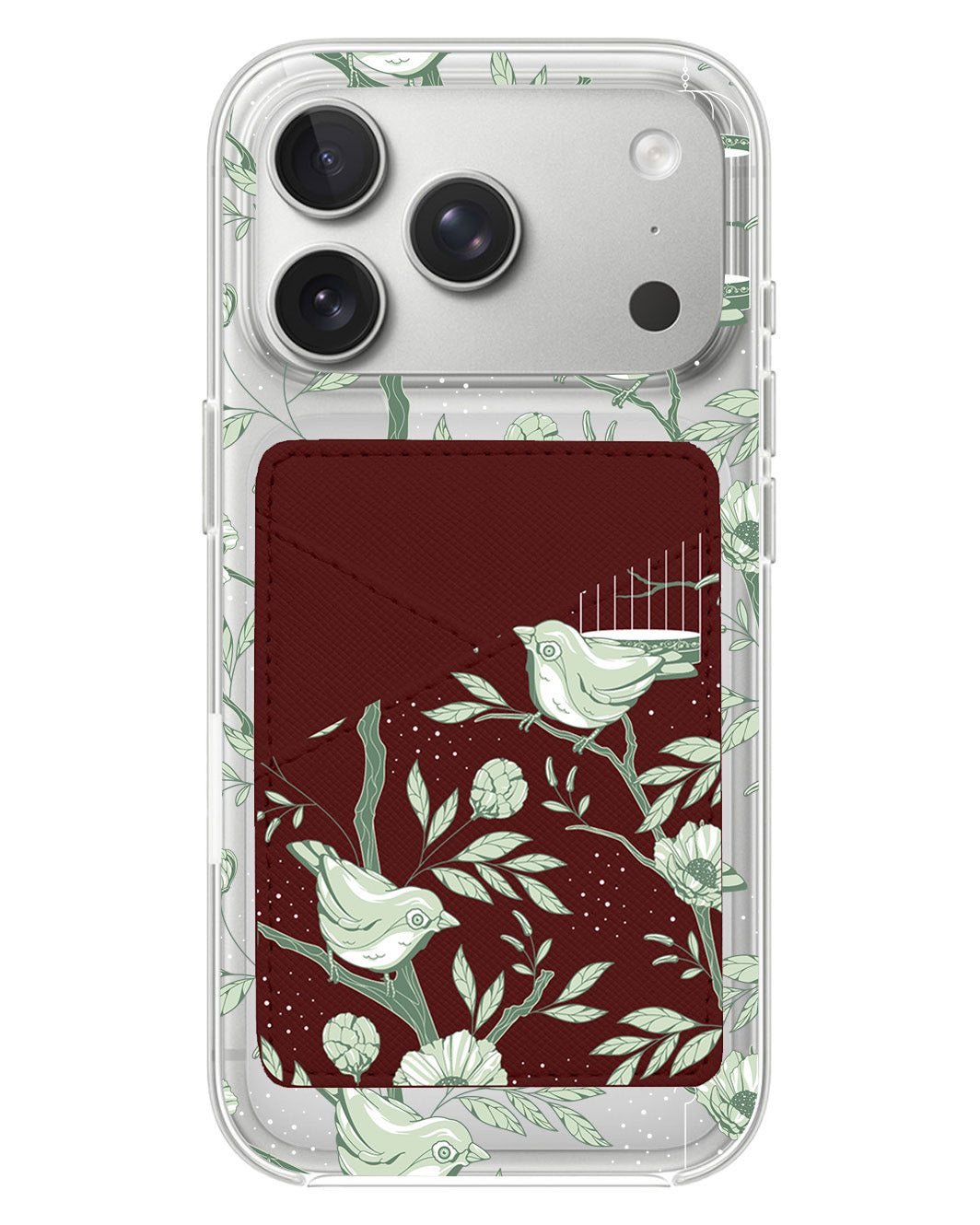 iPhone Phone Wallet Case - Lovebird Monochrome 4.0