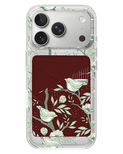 iPhone Phone Wallet Case - Lovebird Monochrome 4.0