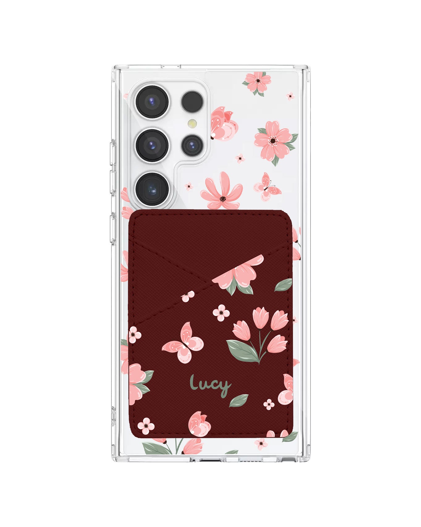 Android Phone Wallet Case - Pink Delight