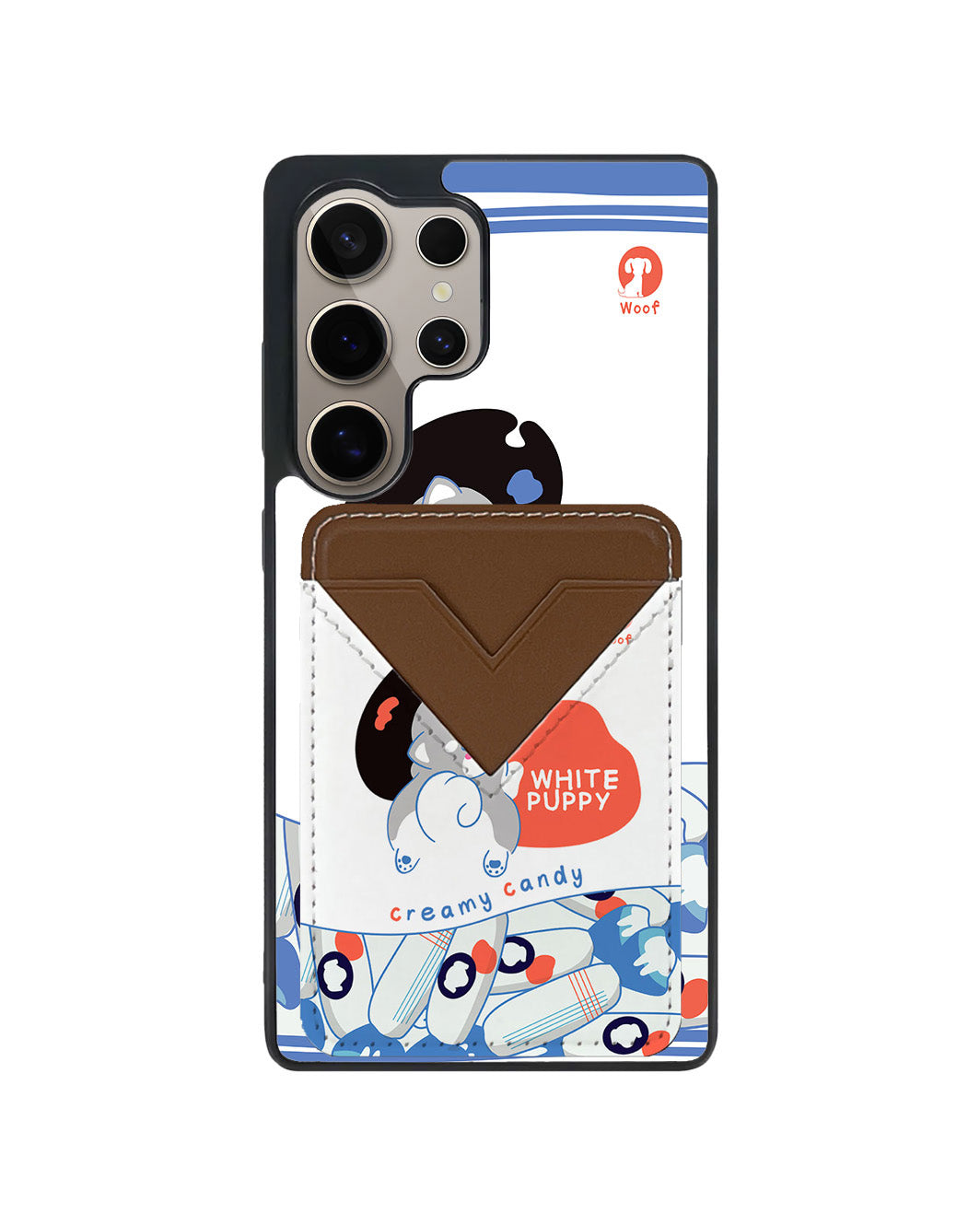 Android Avant Wallet Case - White Puppy