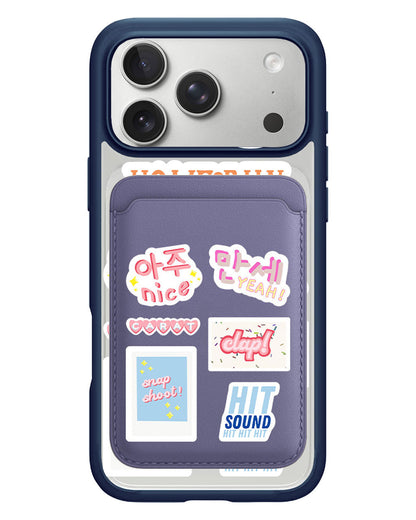 iPhone Magnetic Wallet Case - Seventeen Sticker Pack
