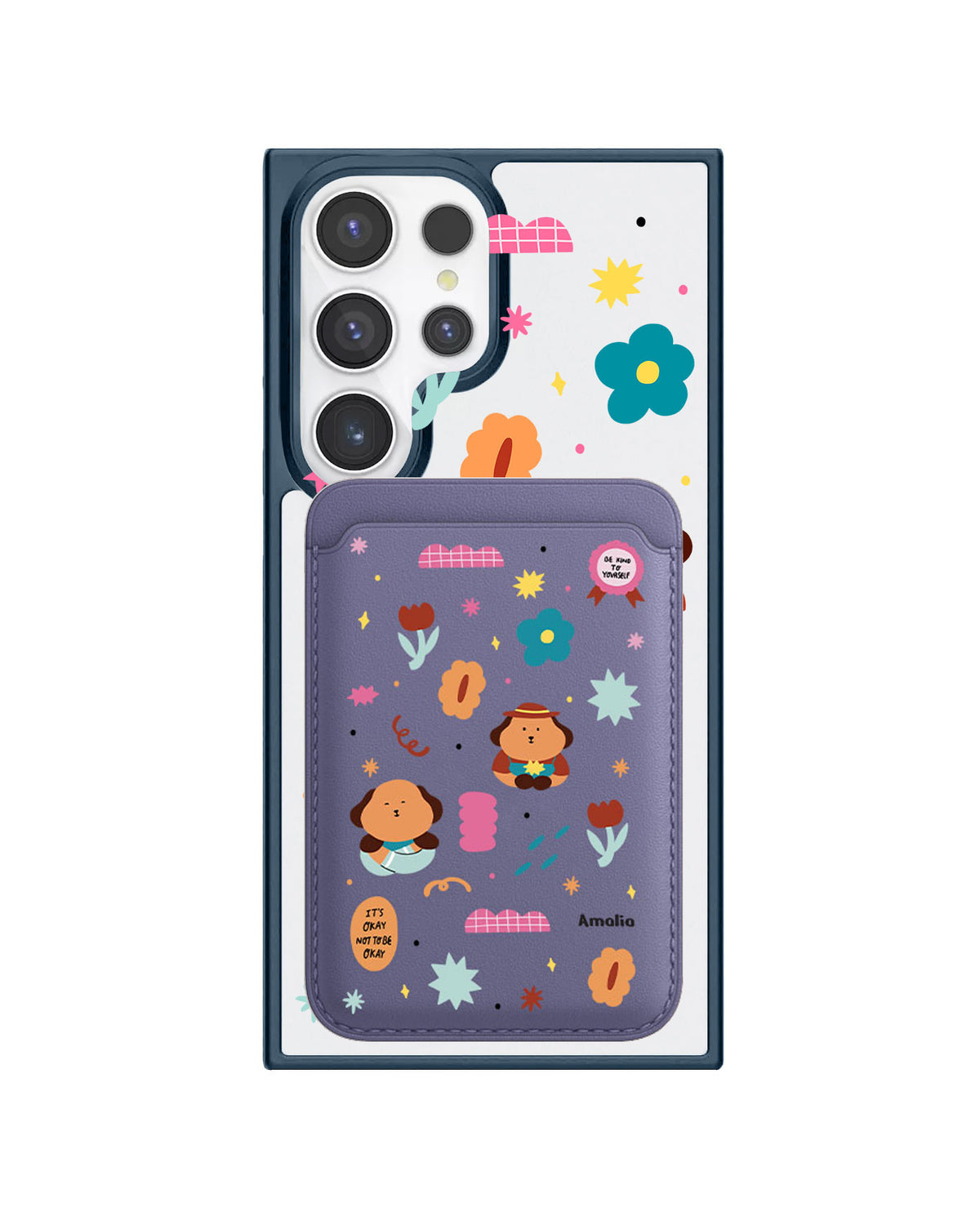 Android Magnetic Wallet Case - Selflove Garden