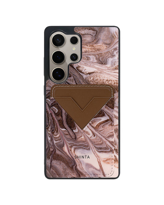 Android Avant Wallet Case - Glittery Bronze