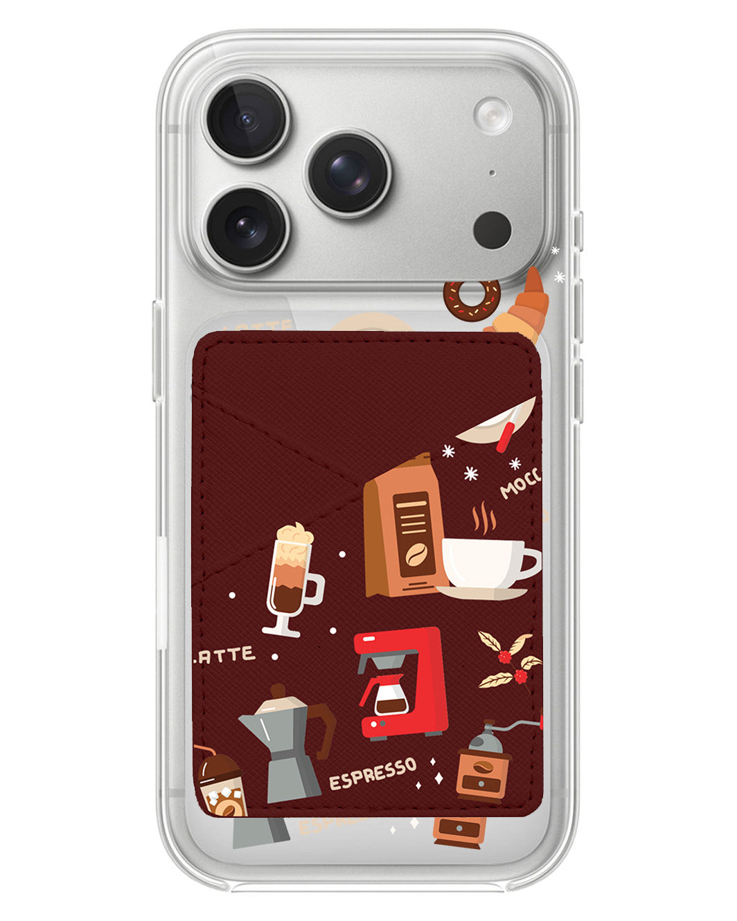 iPhone Phone Wallet Case - Barista