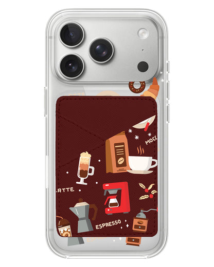 iPhone Phone Wallet Case - Barista