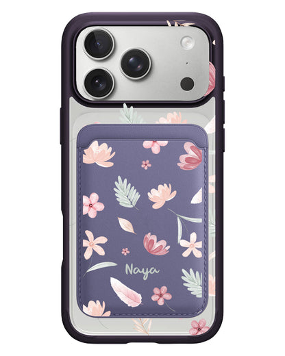 iPhone Magnetic Wallet Case - Wild Flower