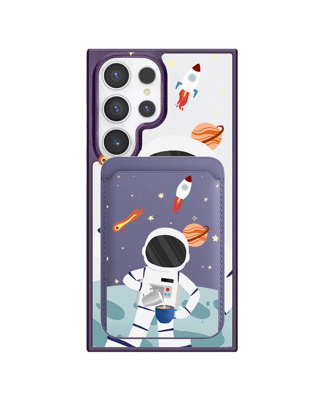 Android Magnetic Wallet Case - Baristronaut