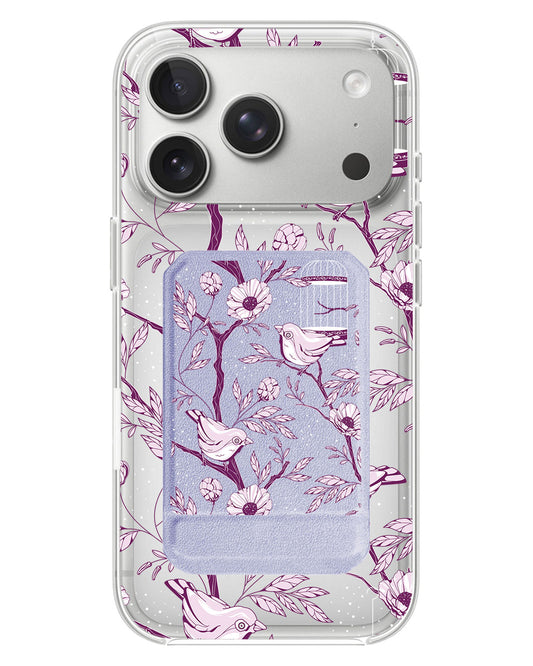 iPhone Magnetic Multifold Wallet - Lovebird Monochrome 5.0