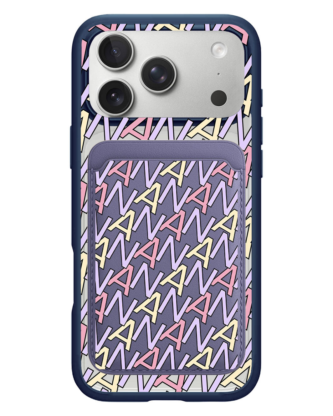 iPhone Magnetic Wallet Case - Initial Monogram 5.0