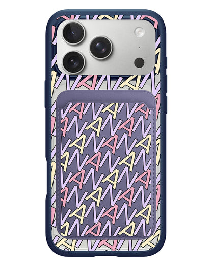 iPhone Magnetic Wallet Case - Initial Monogram 5.0
