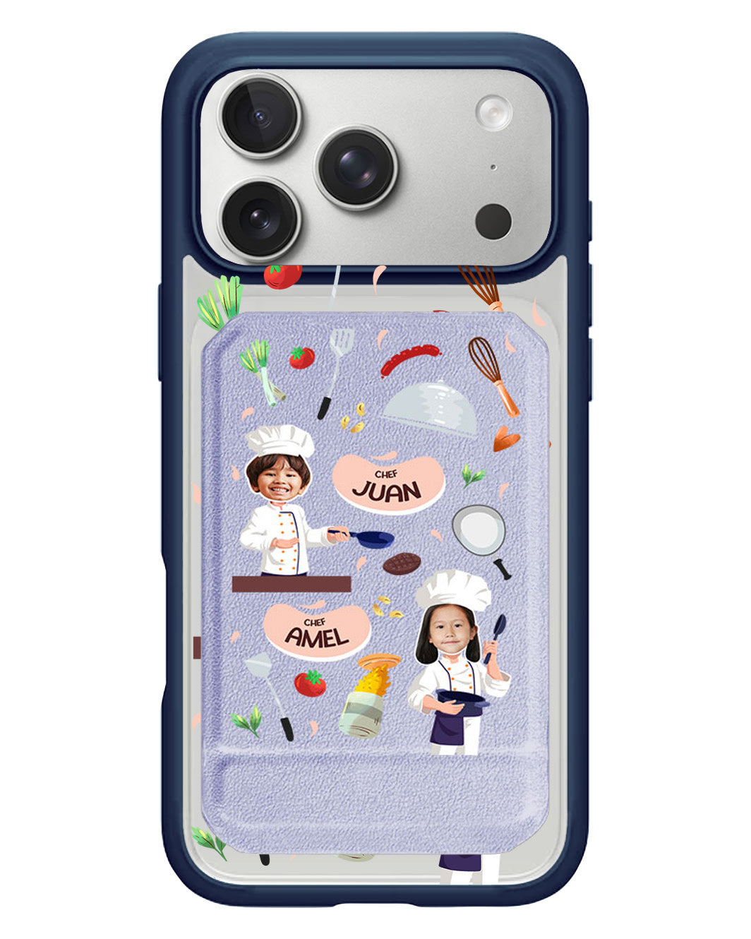 iPhone Magnetic Multifold Wallet - Face Grid Dream Chef