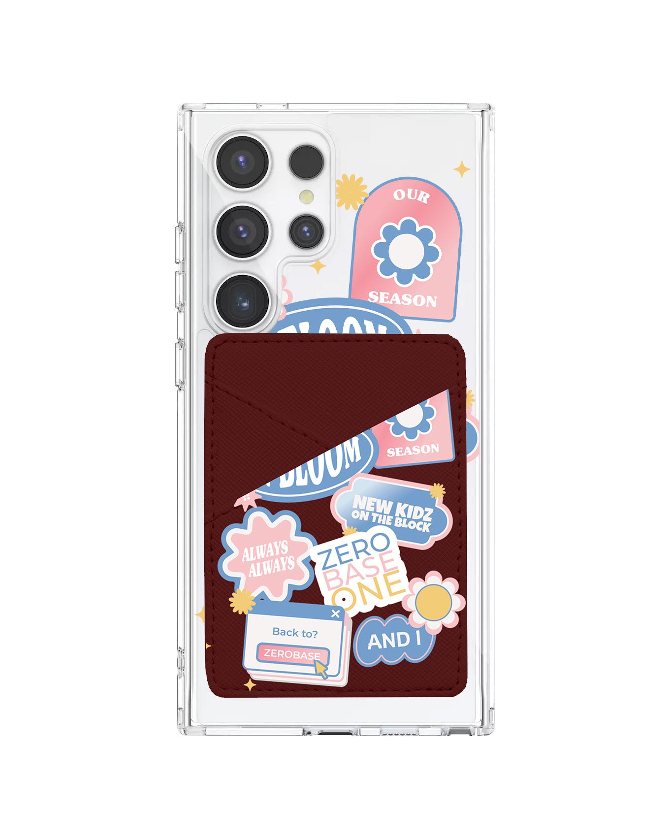 Android Phone Wallet Case - Zerobaseone Song Sticker Pack