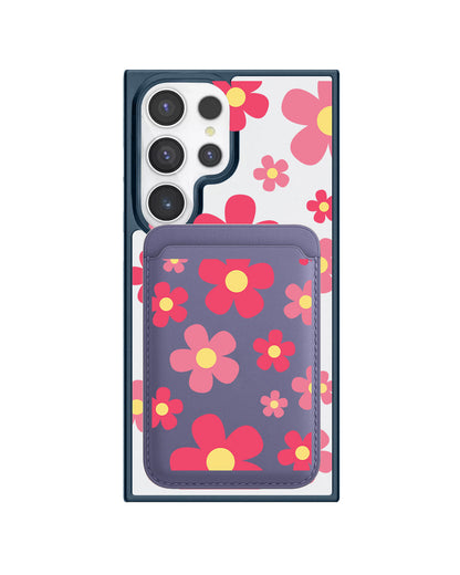 Android Magnetic Wallet Case - Daisy Blush