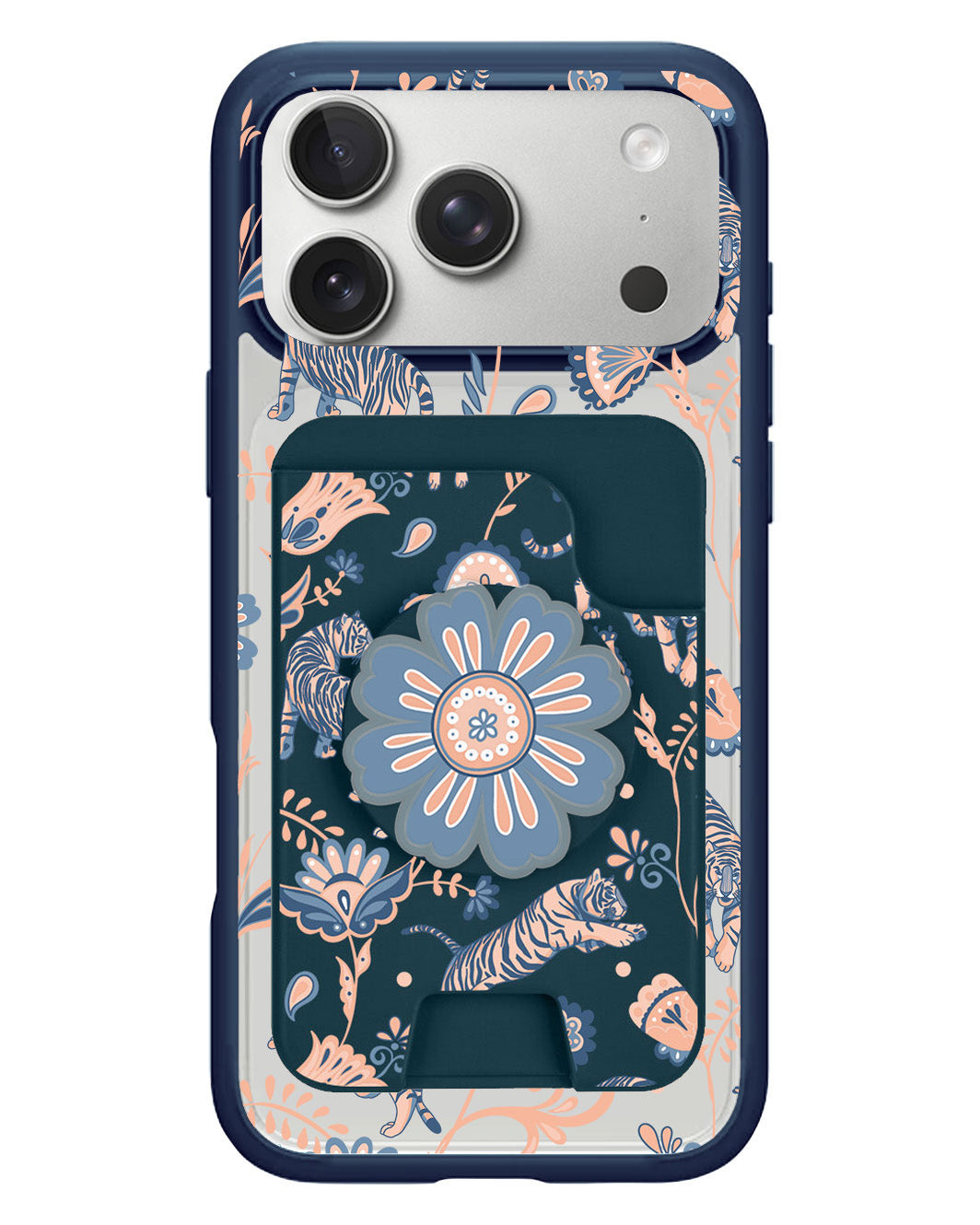 iPhone Magpop Wallet - Tiger & Floral 5.0