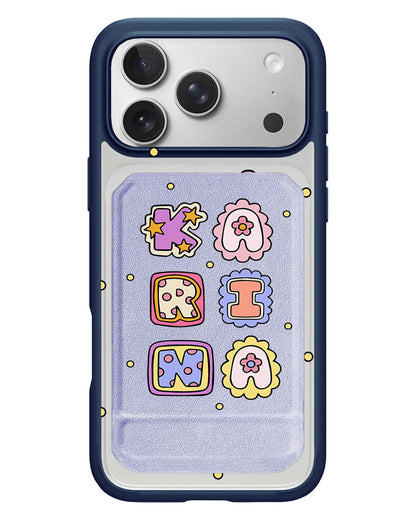 iPhone Magnetic Multifold Wallet - Adorable Monogram 2.0