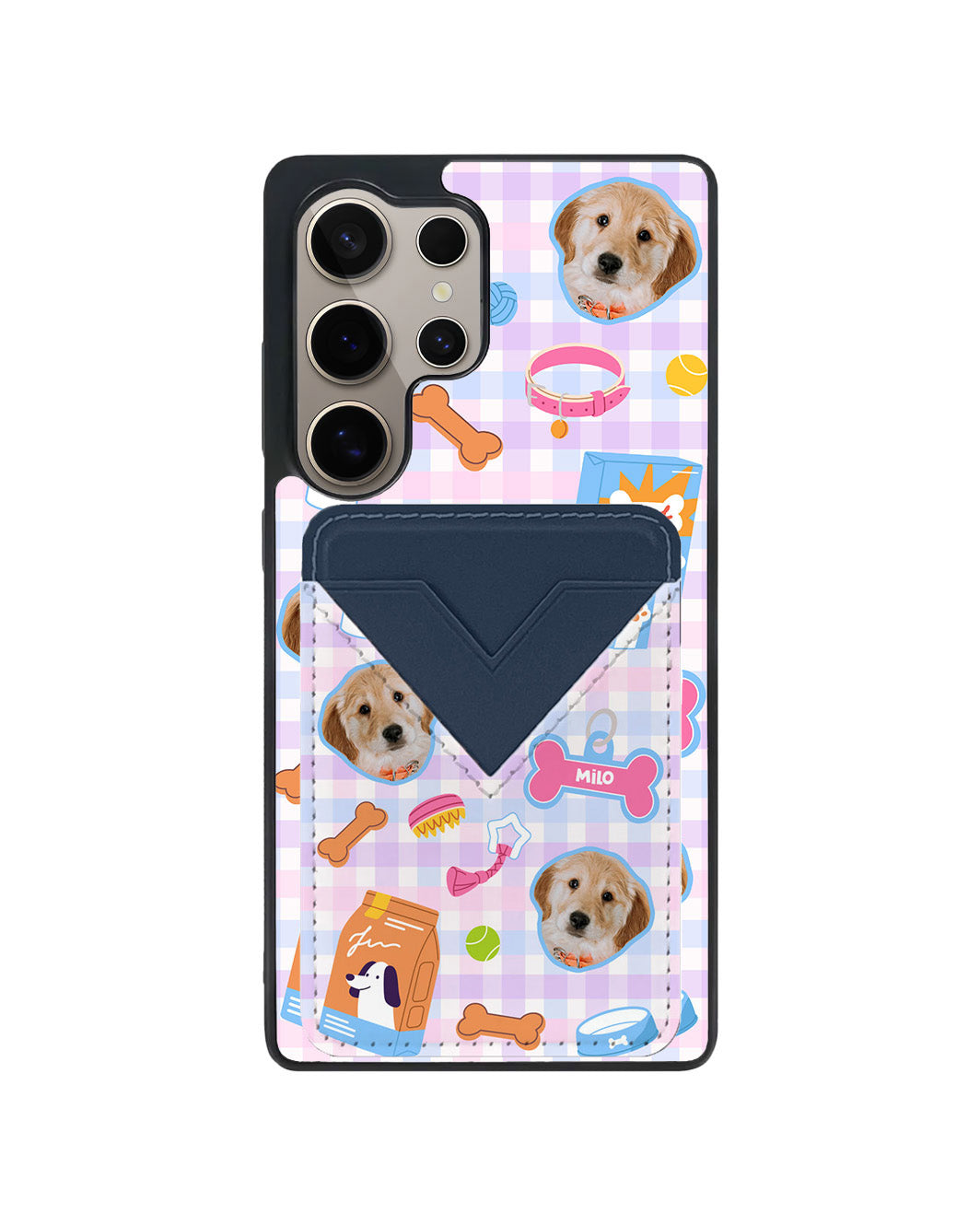 Android Avant Wallet Case - Pet Grid Puppy Sweet Treats