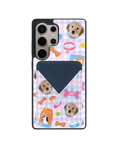 Android Avant Wallet Case - Pet Grid Puppy Sweet Treats