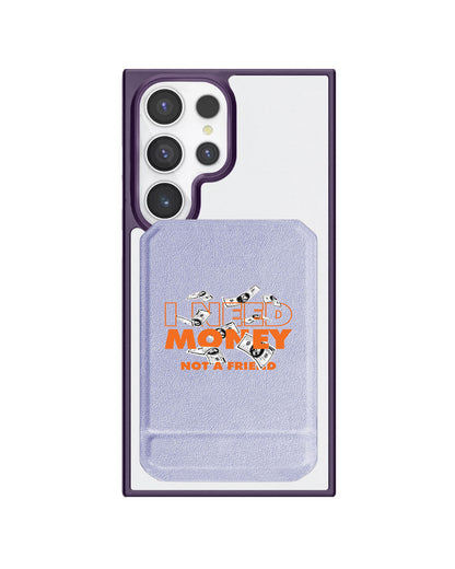 Android Magnetic Multifold Wallet - Money Better Than Friend