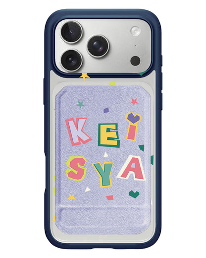 iPhone Magnetic Multifold Wallet - Adorable Monogram 4.0